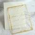 Foil Printing Acrylic Invitation Card Transparent Latest Invitation With Envelope